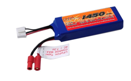 VB LiFePO4 6.6V 1450mAh 10C 放電電流，用于無線電發(fā)射器和接收器