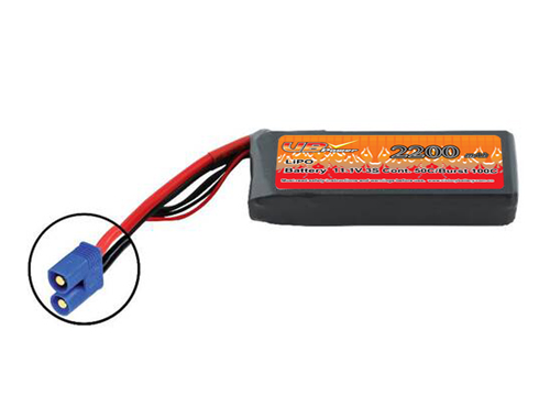 LiPo 2200 3S 11,1V 50C EC3 無(wú)人機(jī)電池