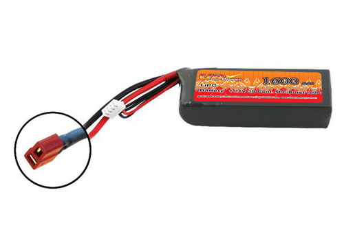 LiPo 1600 3S 11,1V 50C Deans