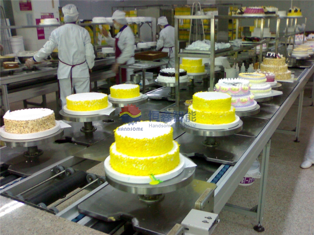 Birthday cake production line