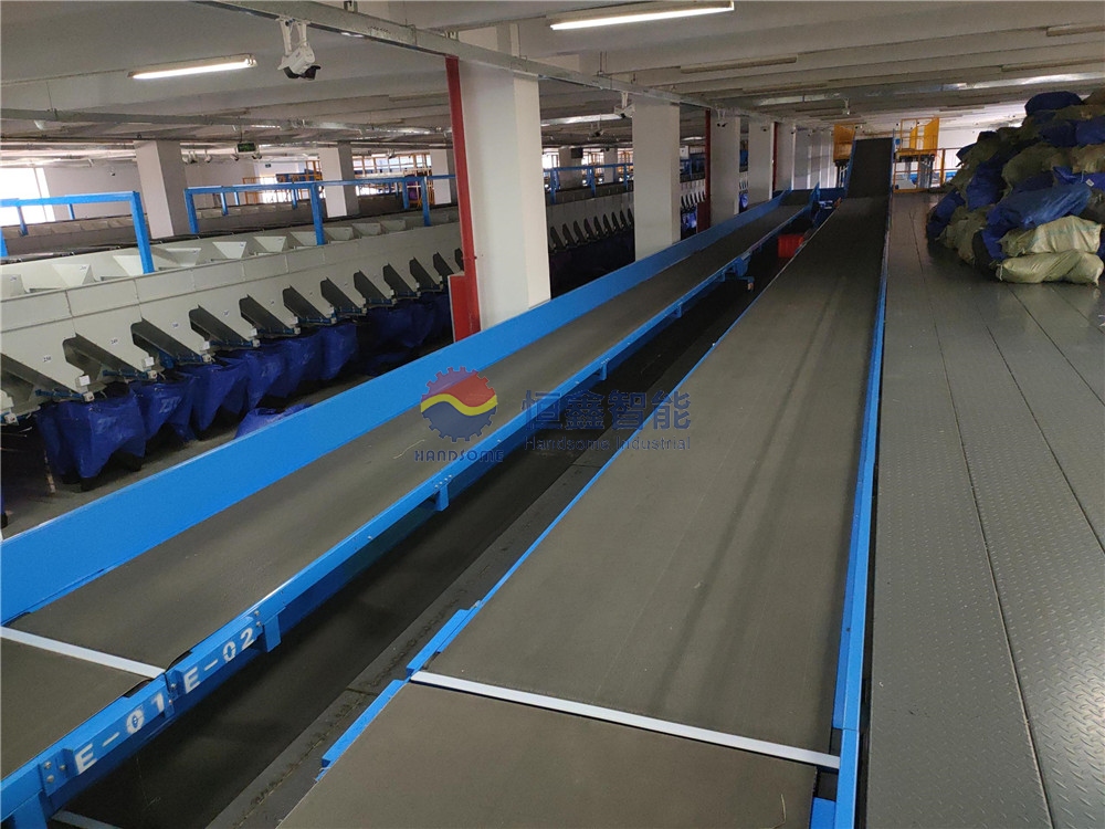Intelligent logistics sorting line and supporting equipment
