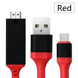 Factory Supply HDTV Mobile TV and Computer High Speed HDMI Cable for Phone to USB Type C Type-