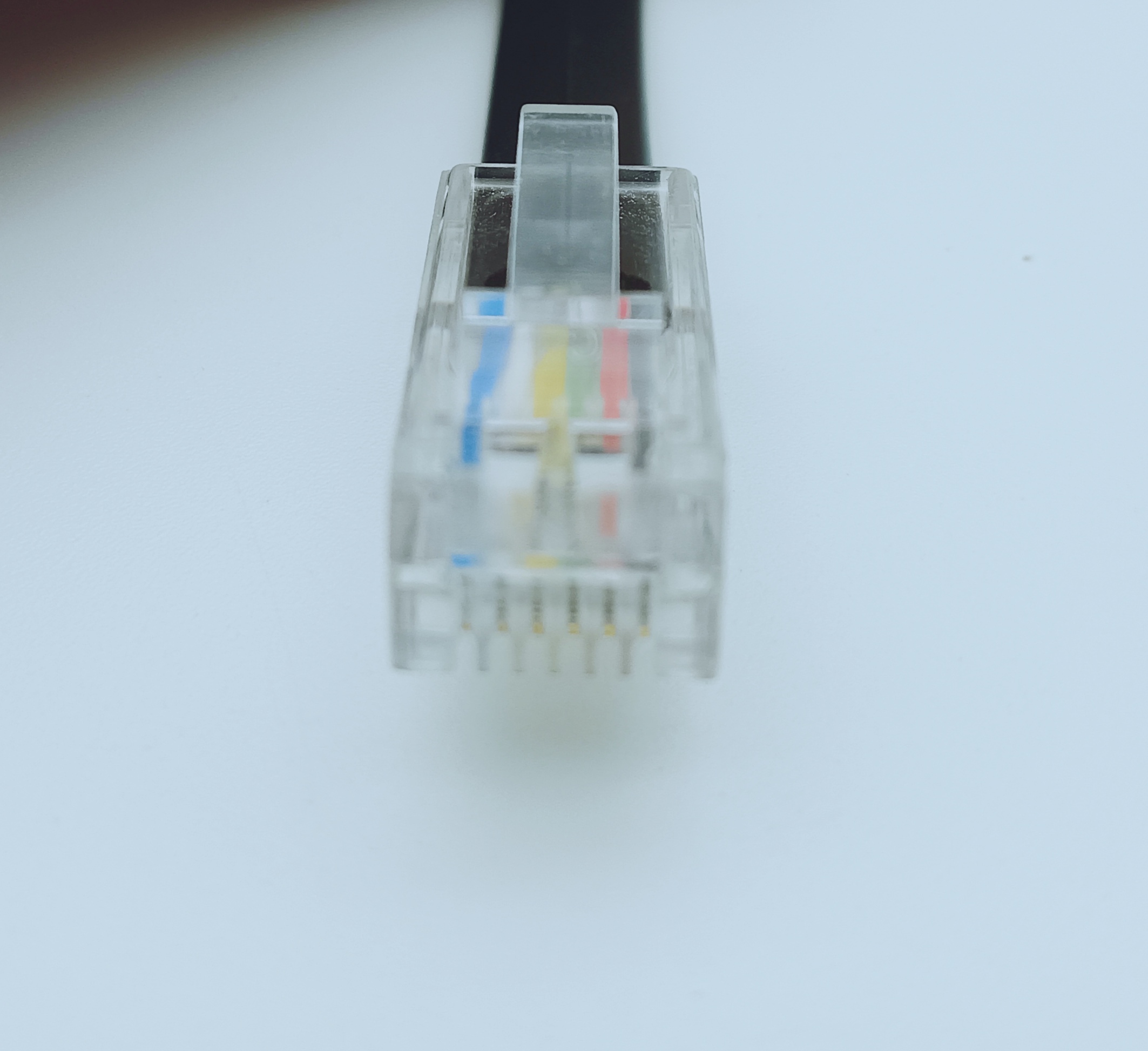 RJ12 6p6c Telephone Extension Flat Cable Crystal Head Cable Male to Female Wire with Coupler
