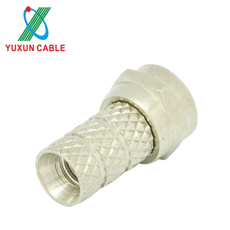 F connector for RG58/RG59/RG6/twin cable