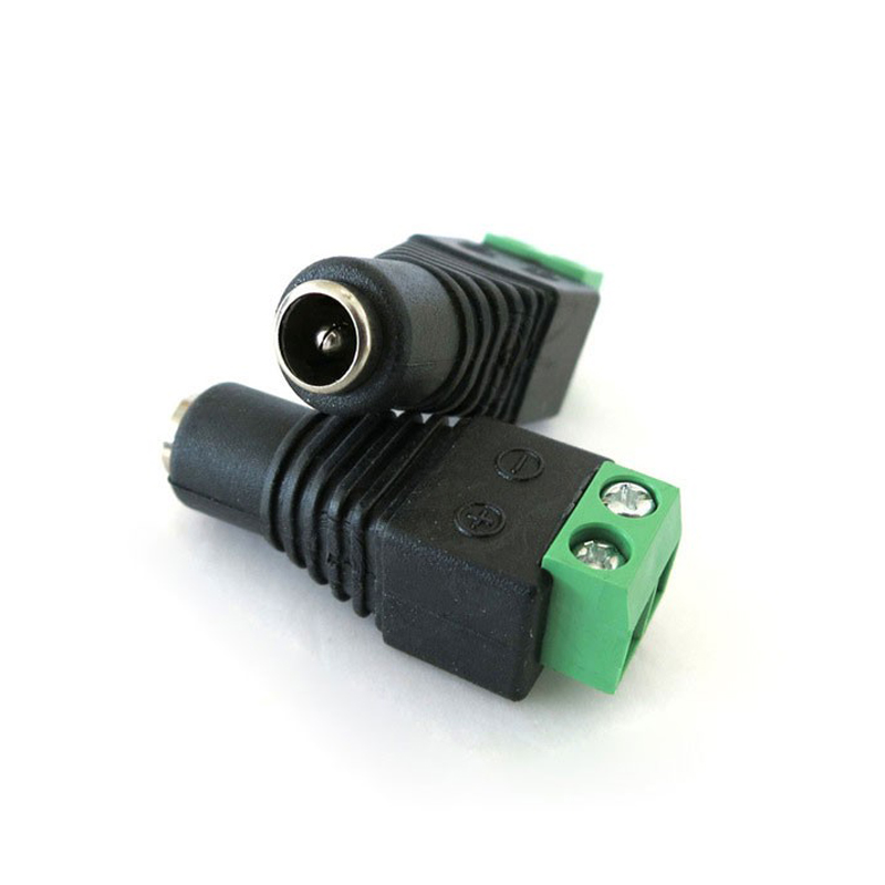 Screw Type DC female connector 2.1*5.5mm Power Jack Adapter