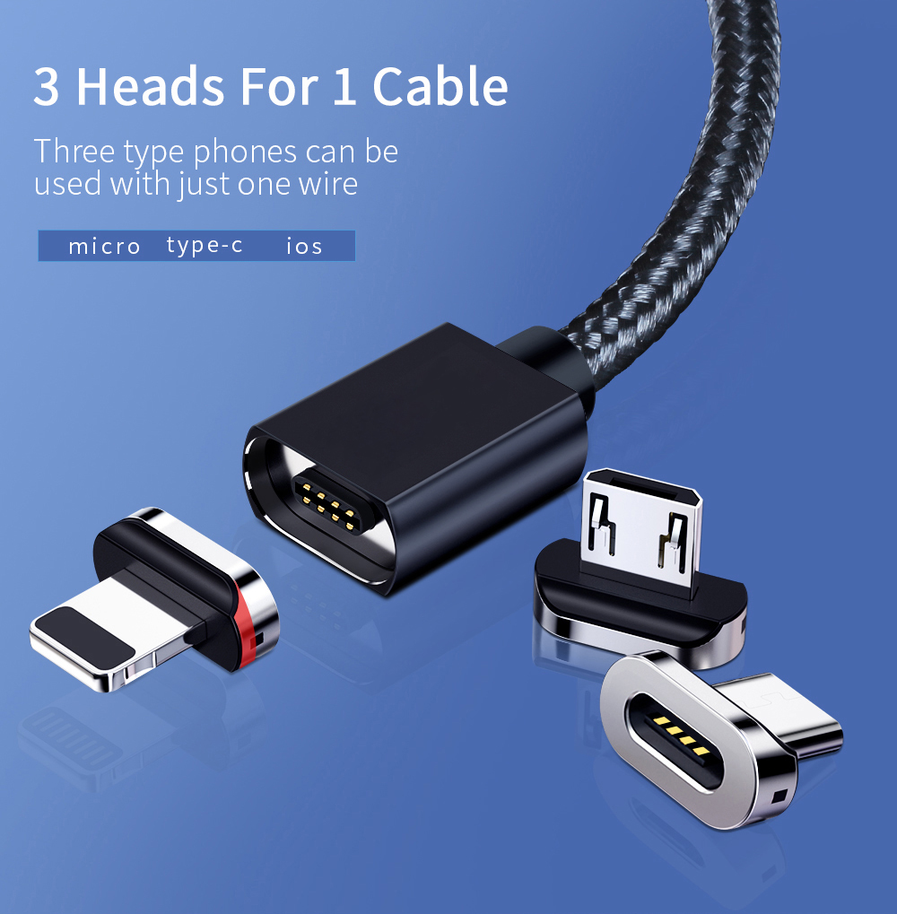 Flat Style Magnetic Charging Cable 3A