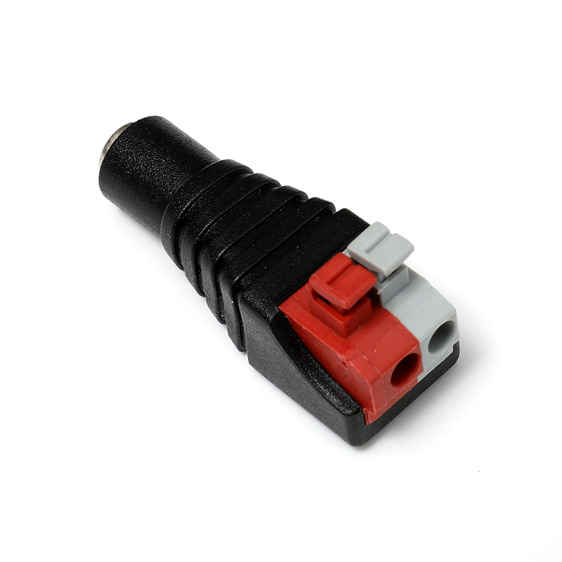 Press Type DC female connector 2.1*5.5mm Power Jack Adapter