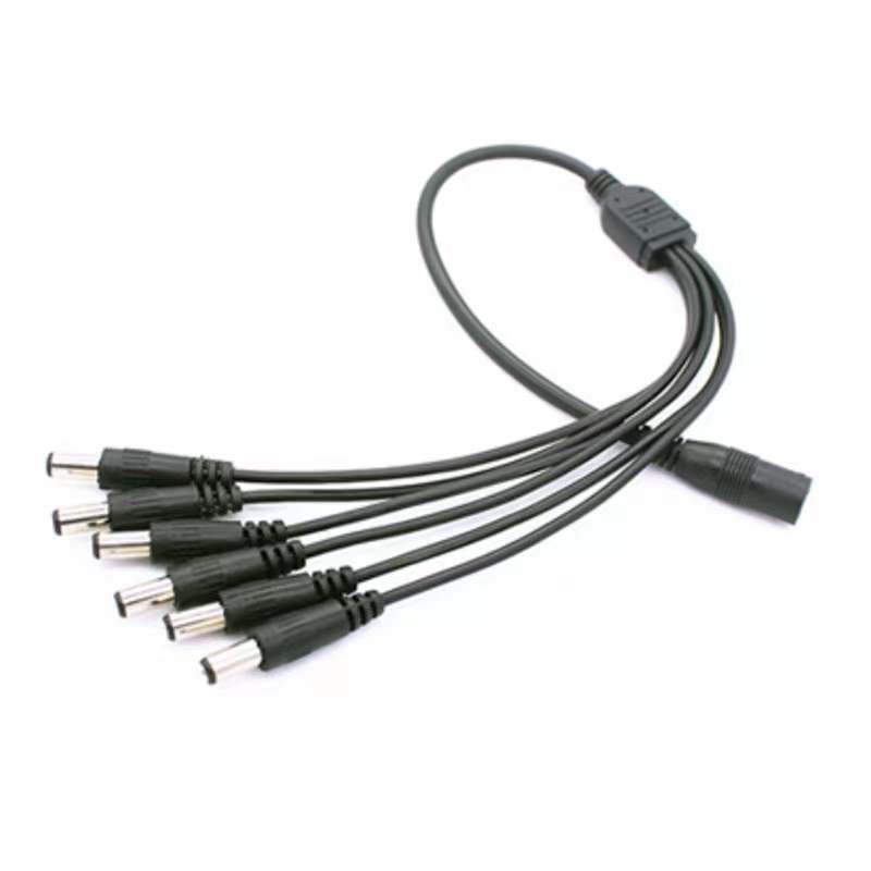 1 To 6 Way Power DC Splitter Cable