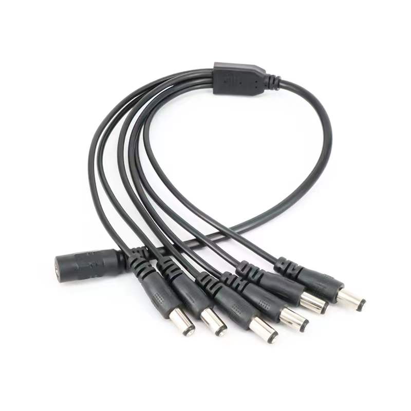 1 To 6 Way Power DC Splitter Cable
