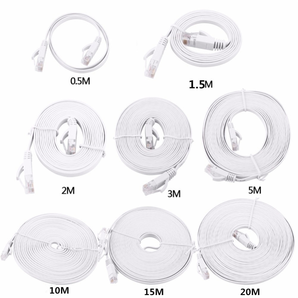 UTP CAT6 Flat Patch Cord with Clips