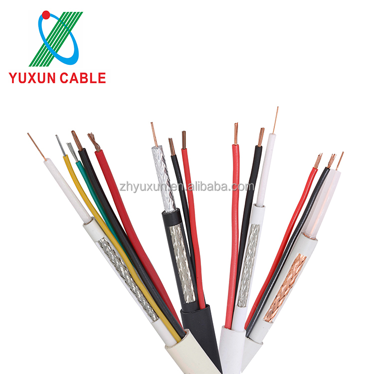 Rg59 power coaxial cable white Color