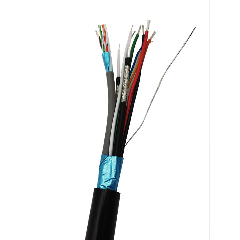 Multicore Audio MiniRG59 Coaxial Cable With Network IP Control Power Cable
