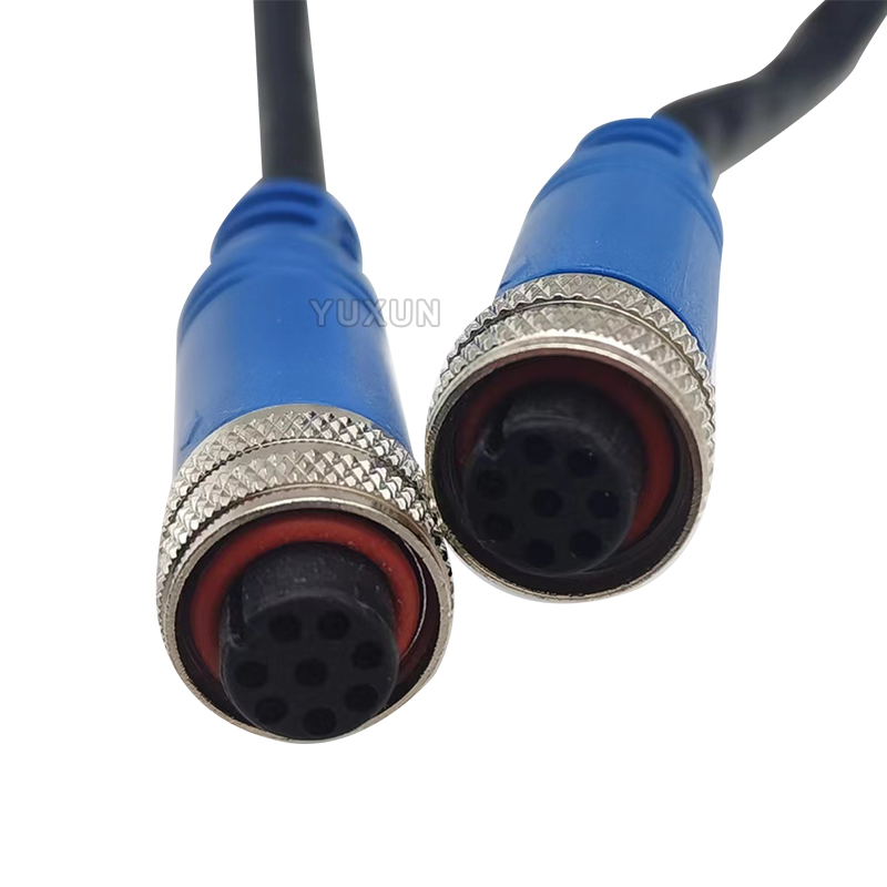 M12 Overmolded Cable Ethernet Cable 5PIN 6PIN 8PIN CAT5 CAT6 Cable Connector