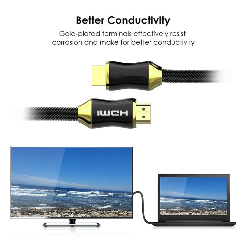 Gold Plated Fiber Optic Hdmi Cable AOC HDMI 18gbps 3d Cable