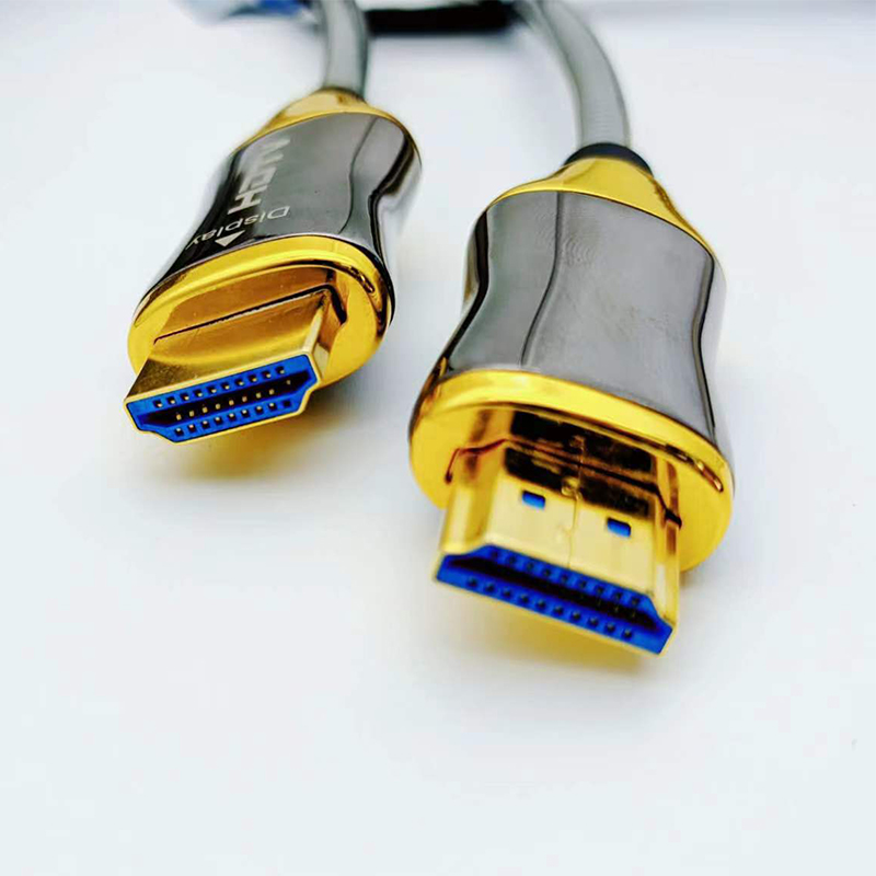 Armored HDMI Fiber Cable 4K 8K AOC Active 10M 15M 20M 100M 150M 2.1 Fiber Optics Transparent 