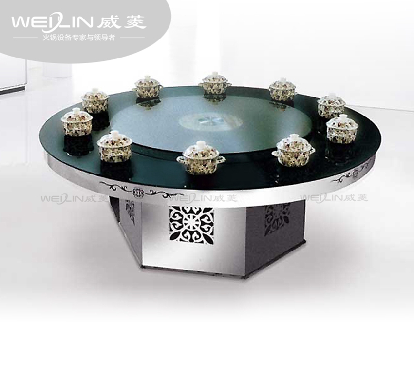 导磁玻璃电磁炉餐桌-YT-1830-10T