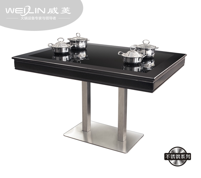 不锈钢电磁炉餐桌-F-819-4T