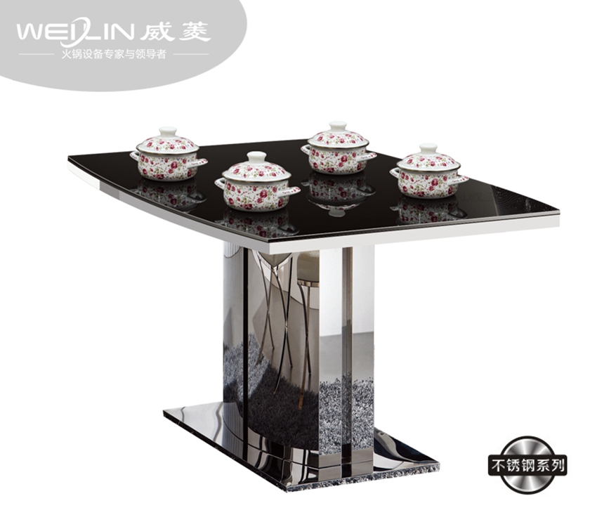 不锈钢电磁炉餐桌-YT-1602-6T