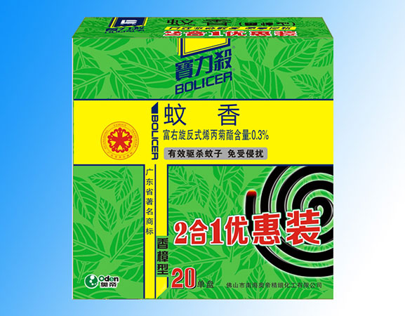 Mosquito coil-camphor combo