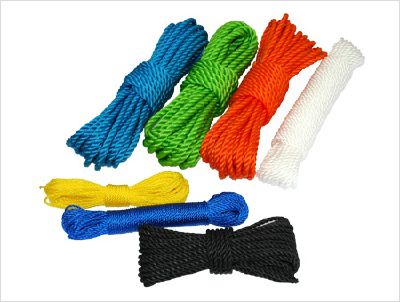 (03)Three strand polyethylene, polypropylene, nylon rope binding series