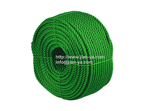 PE green twisted rope
