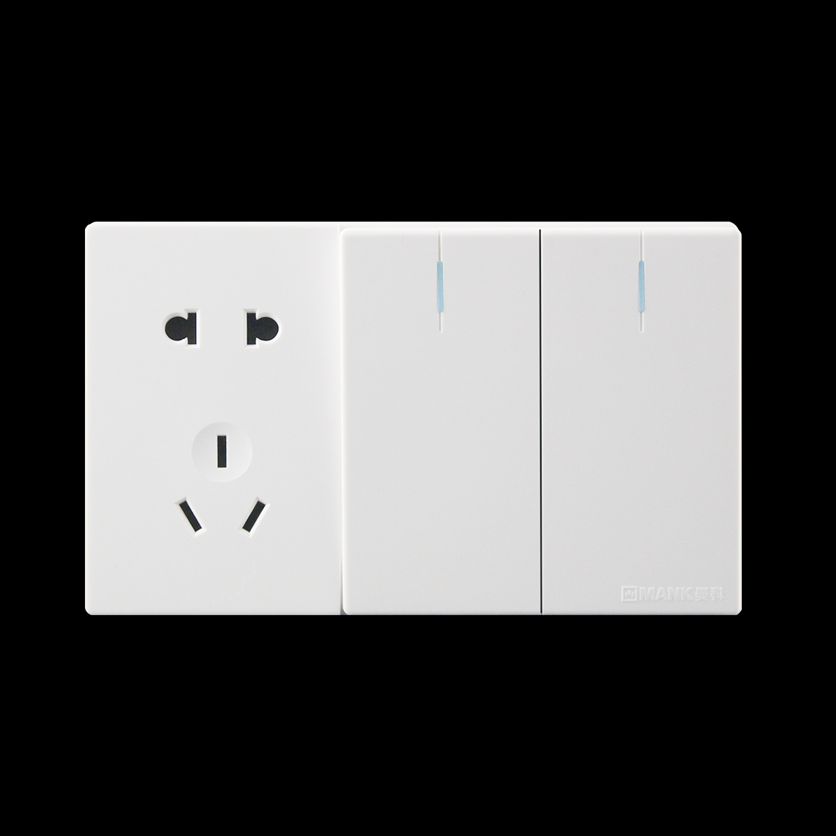Two large board switch two or three pole socket