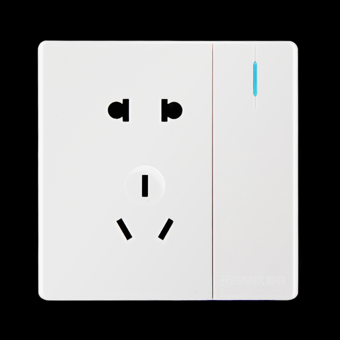 Meijia_A large board switch two or three pole socket (piano white)