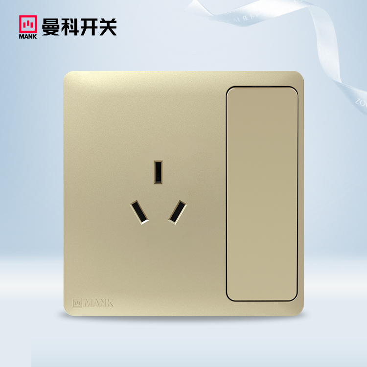 ShiLang-One Switch Three-Pole Socket (Platinum Gold)