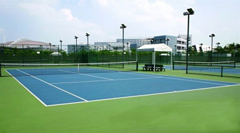 网球场 塑胶网球场 网球场施工