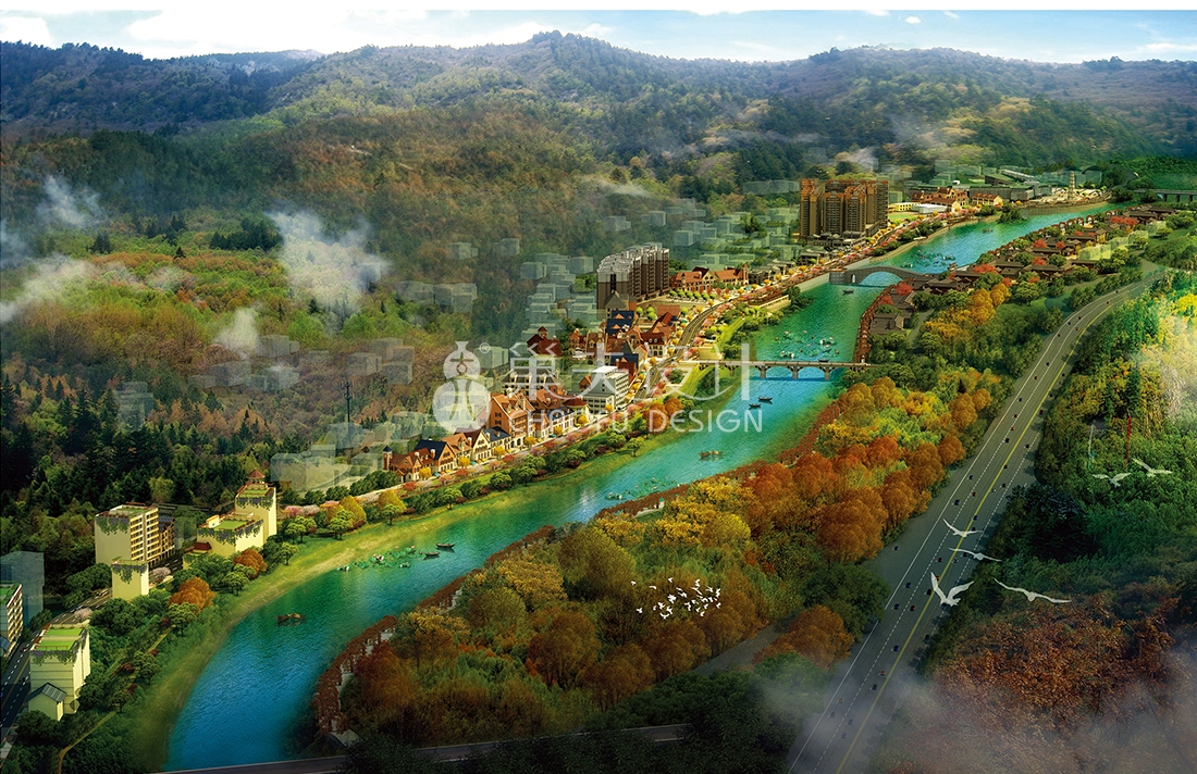 巴中正直镇城市风情景区策划设计方案