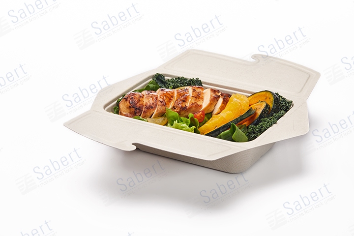 32 oz Folding pulp container