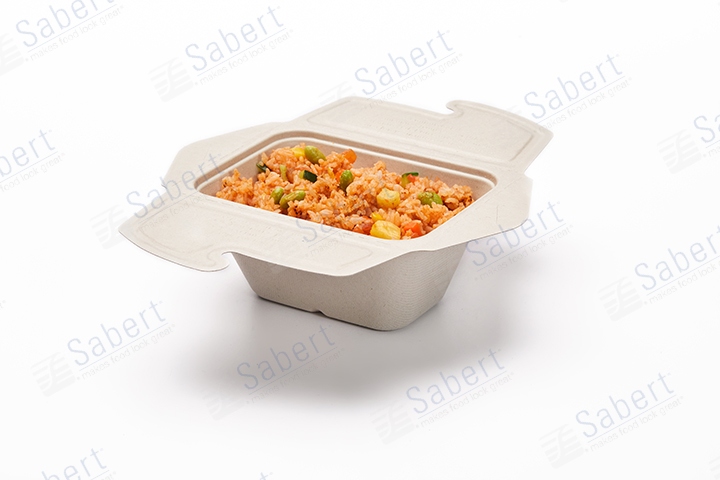 24 oz Folding pulp container