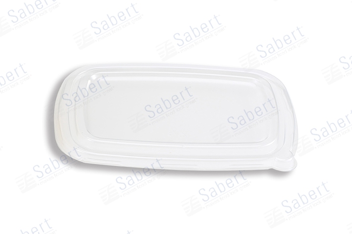 PET lid for 6X8.5 tray