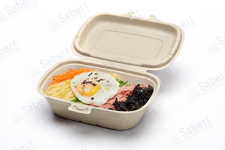 600 ml Pulp hinge container 1C