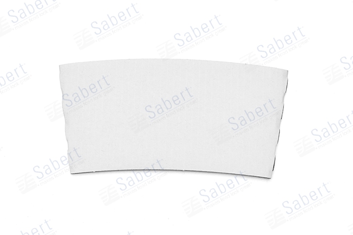 White hot drink sleeve (fits 12,16,20 oz. cups - no printing)