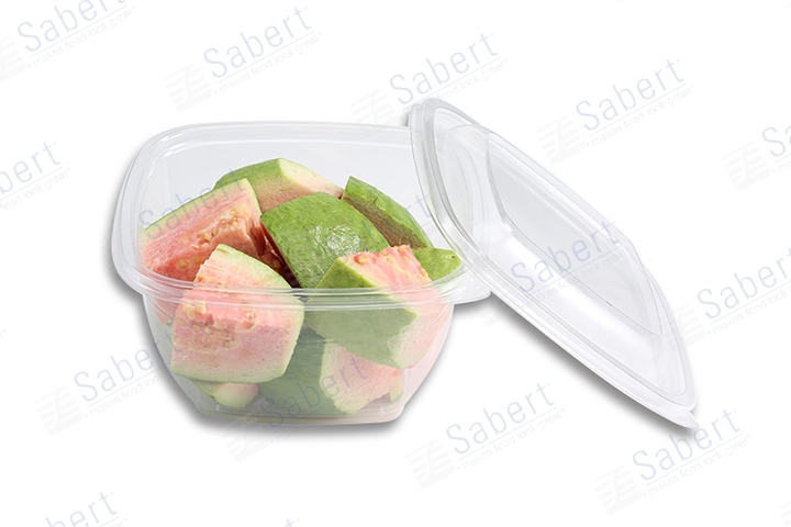16 oz Clear square bowl