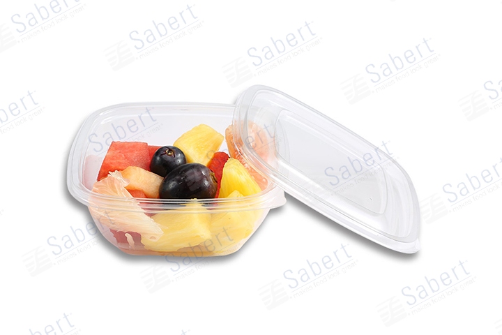 12 oz Clear square bowl