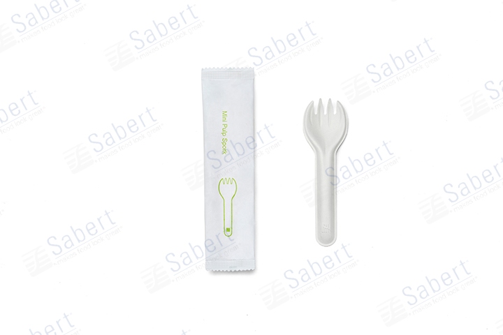 110mm Mini pulp spork_individual