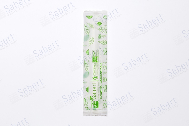 17 cm Compostable wrapped CPLA knife