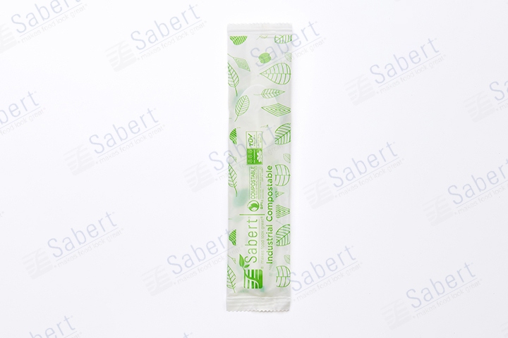 16 cm Compostable wrapped CPLA spoon