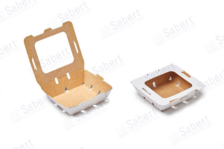 Flip top box (with holes & window)
