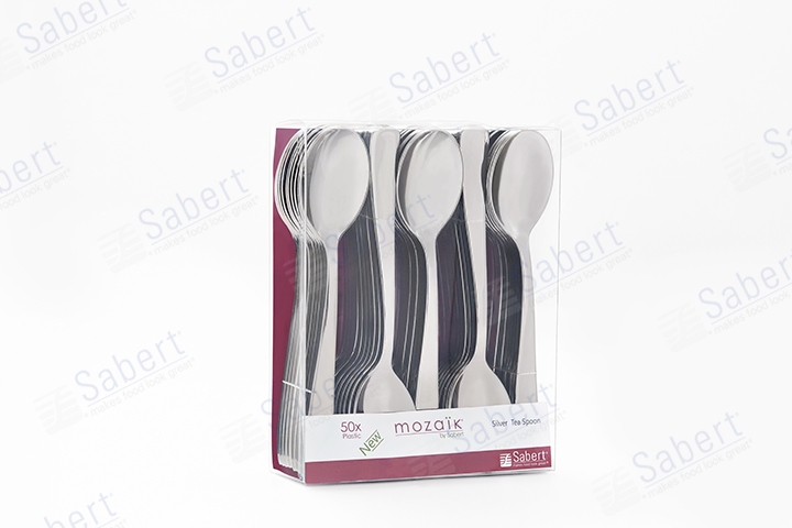 Silver metallized tea spoon 
