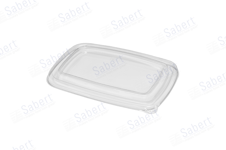 Clear PP lid for 600 ml pulp rect. tray