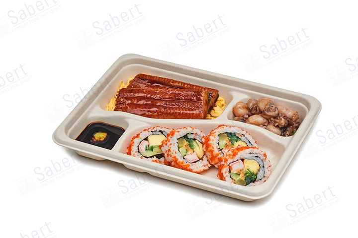 600 ml Pulp bento box 4C