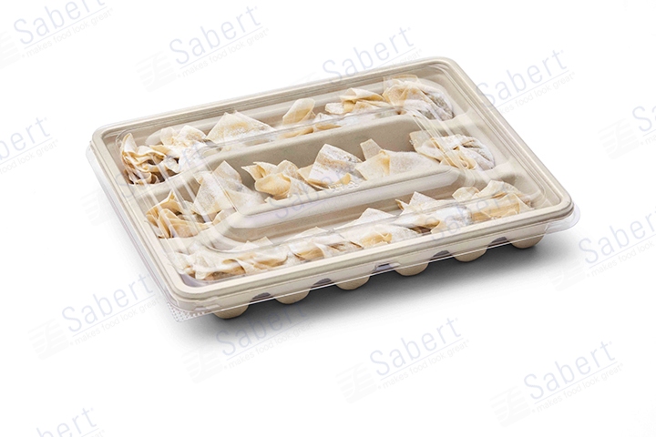 Pulp small wonton tray