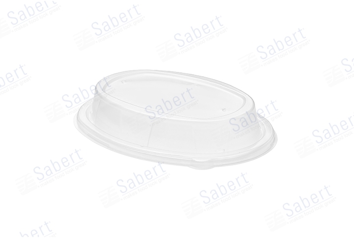 Clear PP lid for 7X9 pulp oval bowl