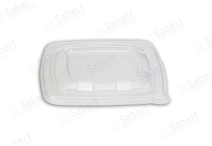 PET lid for 24/28/32 oz pulp square bowl