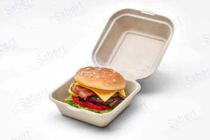 450 ml Pulp square hinge container