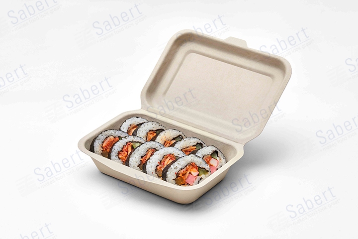 450 ml Pulp rectangle hinge container