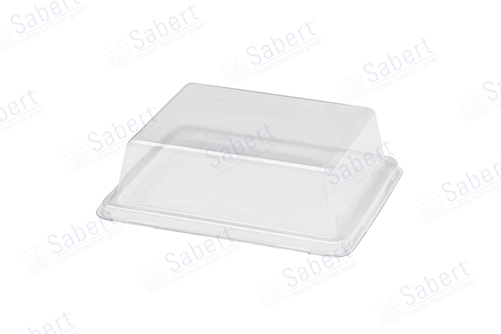 PET lid for 13X16 cm sandwich tray